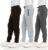 PURE CHAMP 3Pk Boys Sweatpants Fleece Athletic Exercise Youngsters Garments Boys Joggers with Zipper Pocket and Drawstring Measurement 4-20