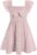 Ahegao 5-12T Girls Dress for Kids Square Neck Flutter Dresses Summer Dressy Frocks