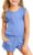 Dokotoo Ladies Summer time Crew Neck Romper Sleeveless Stretchy Quick Jumpsuit Pants with Aspect Pockets