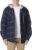 Wrangler Authentics Males’s Lengthy Sleeve Quilted Lined Flannel Shirt Jacket with Hood