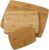 Farberware 3-Piece Kitchen Reducing Board Set, Reversible Chopping Boards for Meal Prep and Serving, Charcuterie Board Set, Wooden Reducing Boards, Assorted Sizes, Bamboo