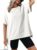 Dokotoo Outsized T Shirts for Ladies Crewneck Brief Sleeve Informal Summer time Tops Light-weight Unfastened Excessive Low Shirt