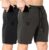 ZENWILL Mens Fitness center Operating Shorts, Exercise Athletic Bodybuilding Health Shorts with Zip Pockets