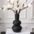 Flower Vase Ceramic Vases for Decor, Flower Vase for House Decor Residing Room, House, Workplace, Centerpiece,Desk and Marriage ceremony Black