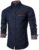 COOFANDY Men’s Casual Dress Shirt Button Down Shirts Long-Sleeve Denim Work Shirt