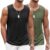 COOFANDY Males’s Exercise Tank Prime 2 Pack Informal Mushy Sleeveless Fitness center Muscle Shirts Bodybuilding Tee