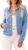 luvamia Jean Jacket Ladies Style Dressy Informal Lengthy Sleeve Stretchy Denim Jackets Western Shacket Jacket with Pockets