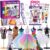 Lorfancy 500+ Fashion Designer Kits for Girls Kids Fashion Sketchbook Drawing Book Design Games Toddler DIY Stickers Stencils Activity Set Design Sketch Book Clothing Sewing Birthday Christmas Gifts