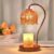 Flower Candle Hotter Lamp with Timer, Glass Candle Lamp Hotter for Jar Candles, Birthday Presents for Girls, Mother presents, Feminine Pal Presents, Electrical Lamp Candle Hotter for Classic Residence Decor, Amber