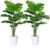 SAJANDAS Set of 2 Artificial Monstera Deliciosa Plants in Pots, Fake Tropical Palm Tree with Greenery Leaves Stems, 28 Inch Artificial Cheese Plant for Home Bathroom, Office, Windowsill Decor