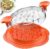 Hen Shredder Giant Hen Breast Shredder Software Twist with Brush&Fork, Seen Meat Shredder Machine, Anti-Slip Strip, Ergonomic Deal with, BPA Free, Appropriate for Pork Beef Hen(Orange)