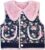 Peacolate Little Large Lady Outfit Distressed Sleeveless Jacket Embroidered Sequins Butterfly Denim Vest